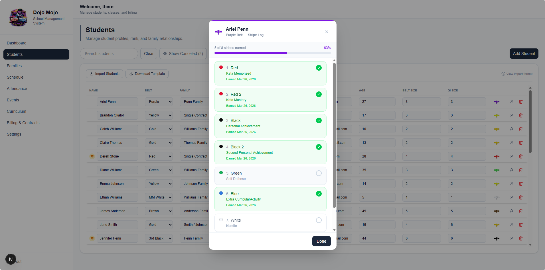 Students screen